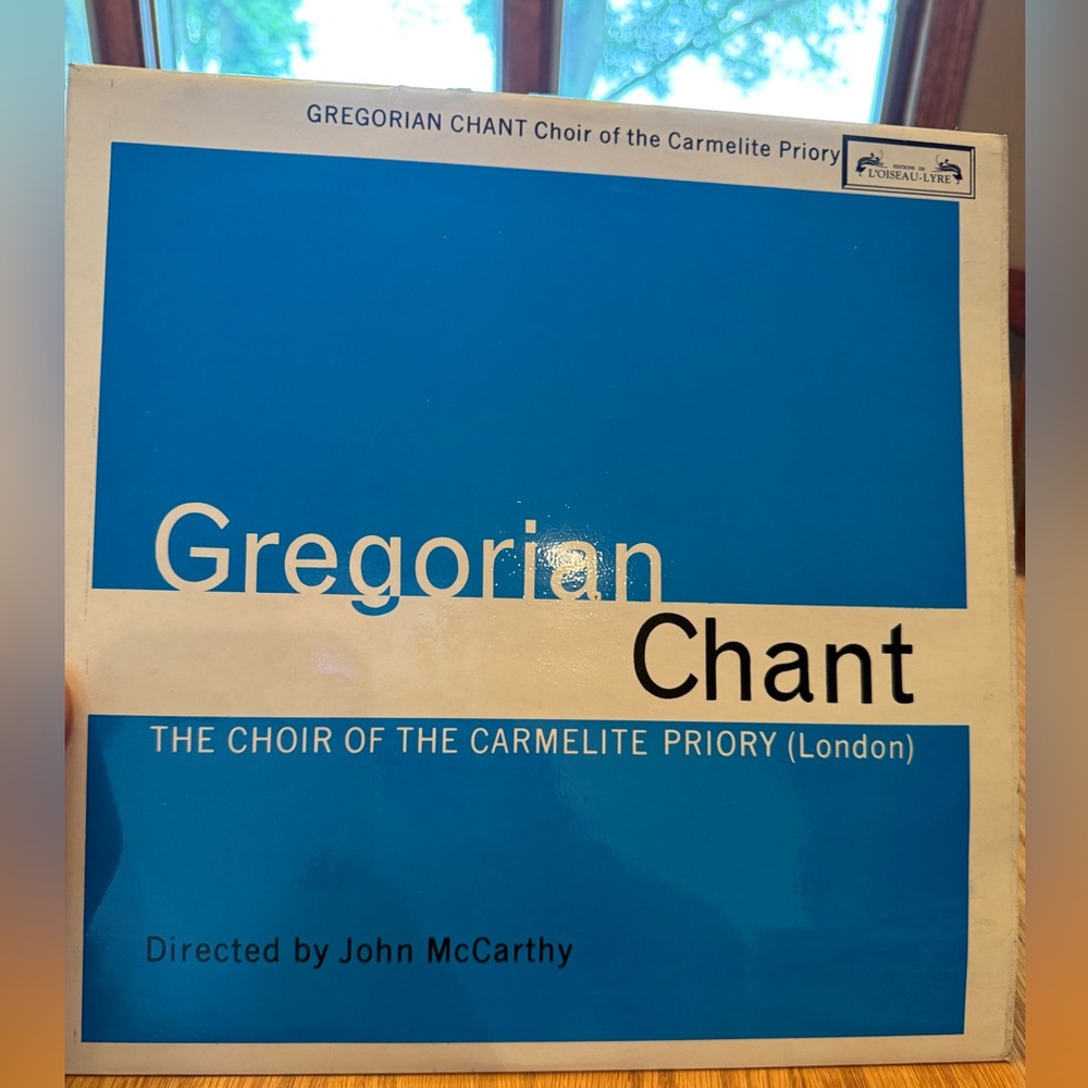 Gregorian Chant-The Choir of the Carmelite Priory (London) Vinyl Record